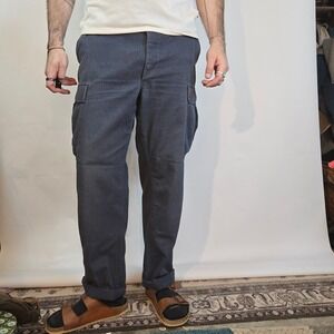 Propper‎ Men M Long Cargo Pants Navy BDU Tactical Workwear 35x32" Military Issue
